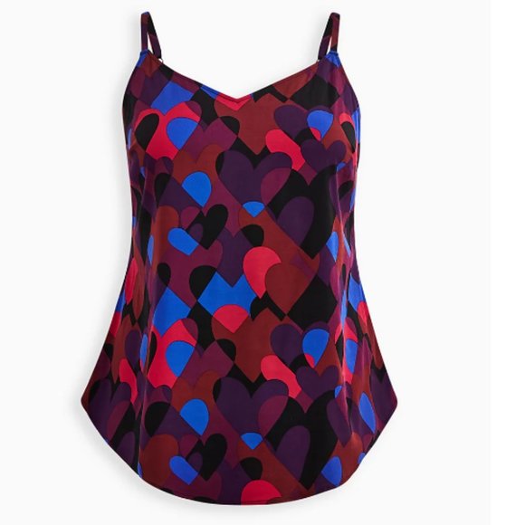 Torrid Tops - Torrid Cami Hearts Vibrant!